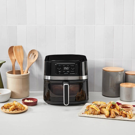 Basket Air Fryer with French Fries